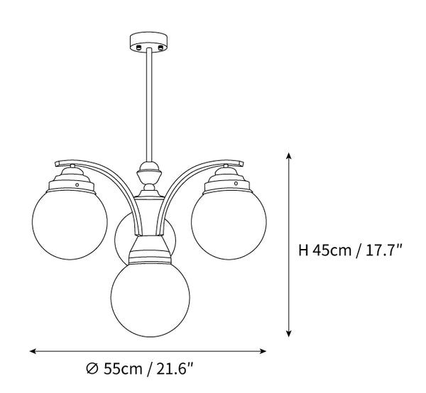 Retro Salamanca Chandelier