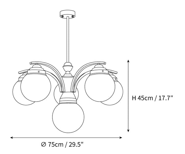 Retro Salamanca Chandelier