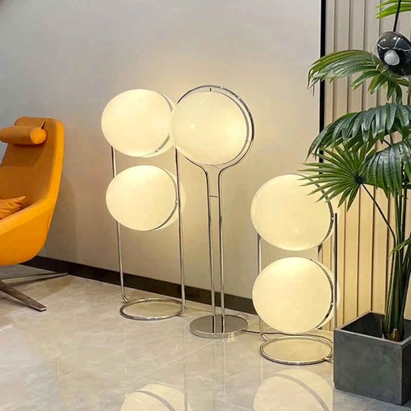 LumiSphere Art Deco LED Globe Floor Lamp