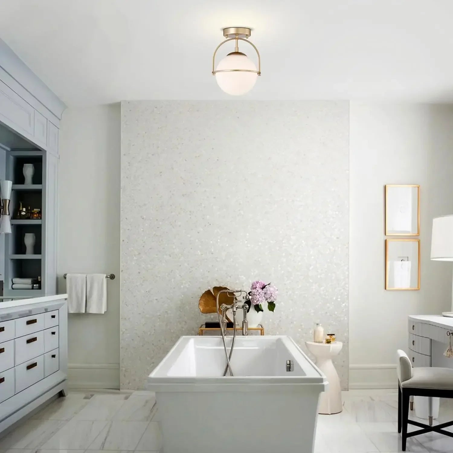 Corinna - Scandinavian Frosted Glass Ceiling Lamp