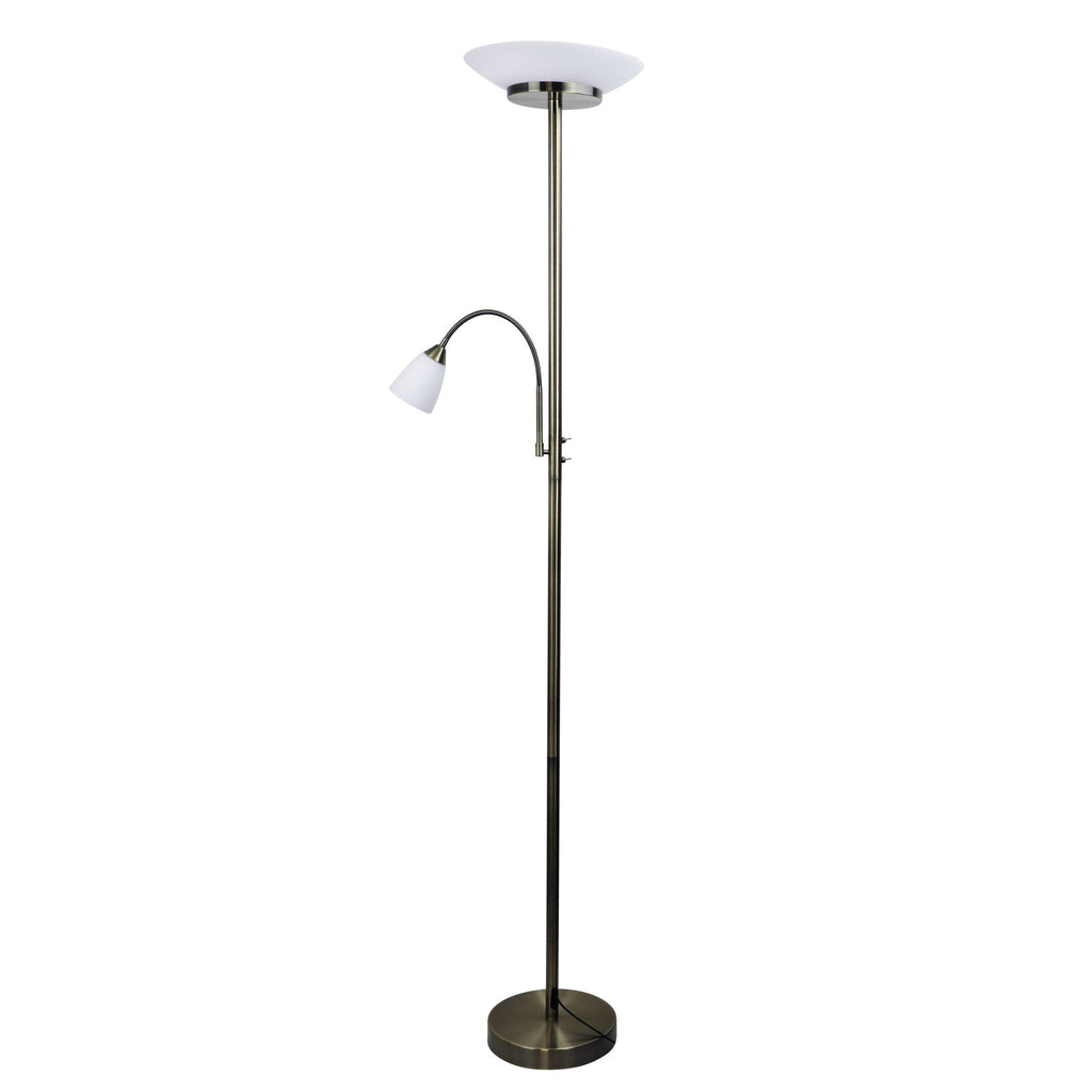 Siena Floor Lamp in Antique Brass