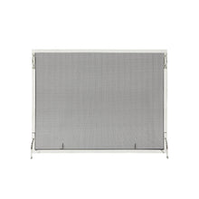 Flat Fireplace Screen — Montreal, Polished Brass, Copper or Nickel