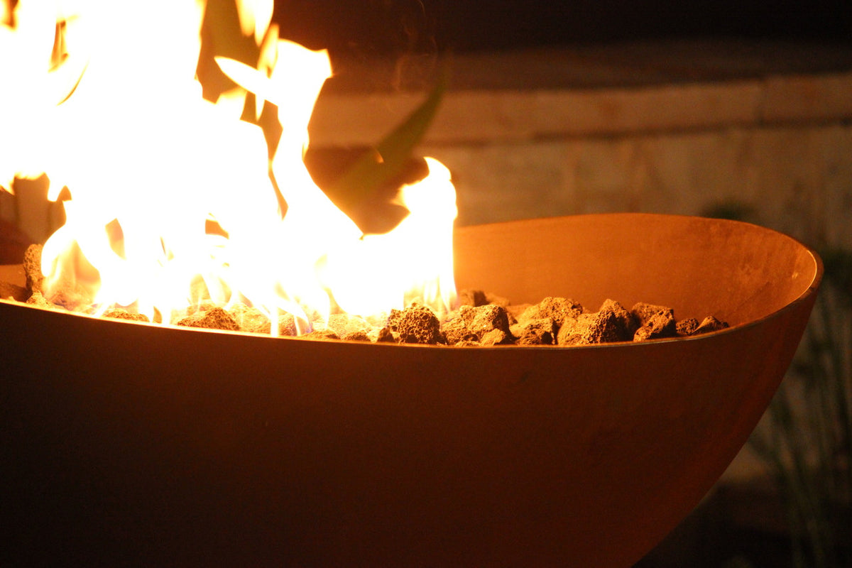 Fire Pit Art Scallop 36" Steel Fire Pit