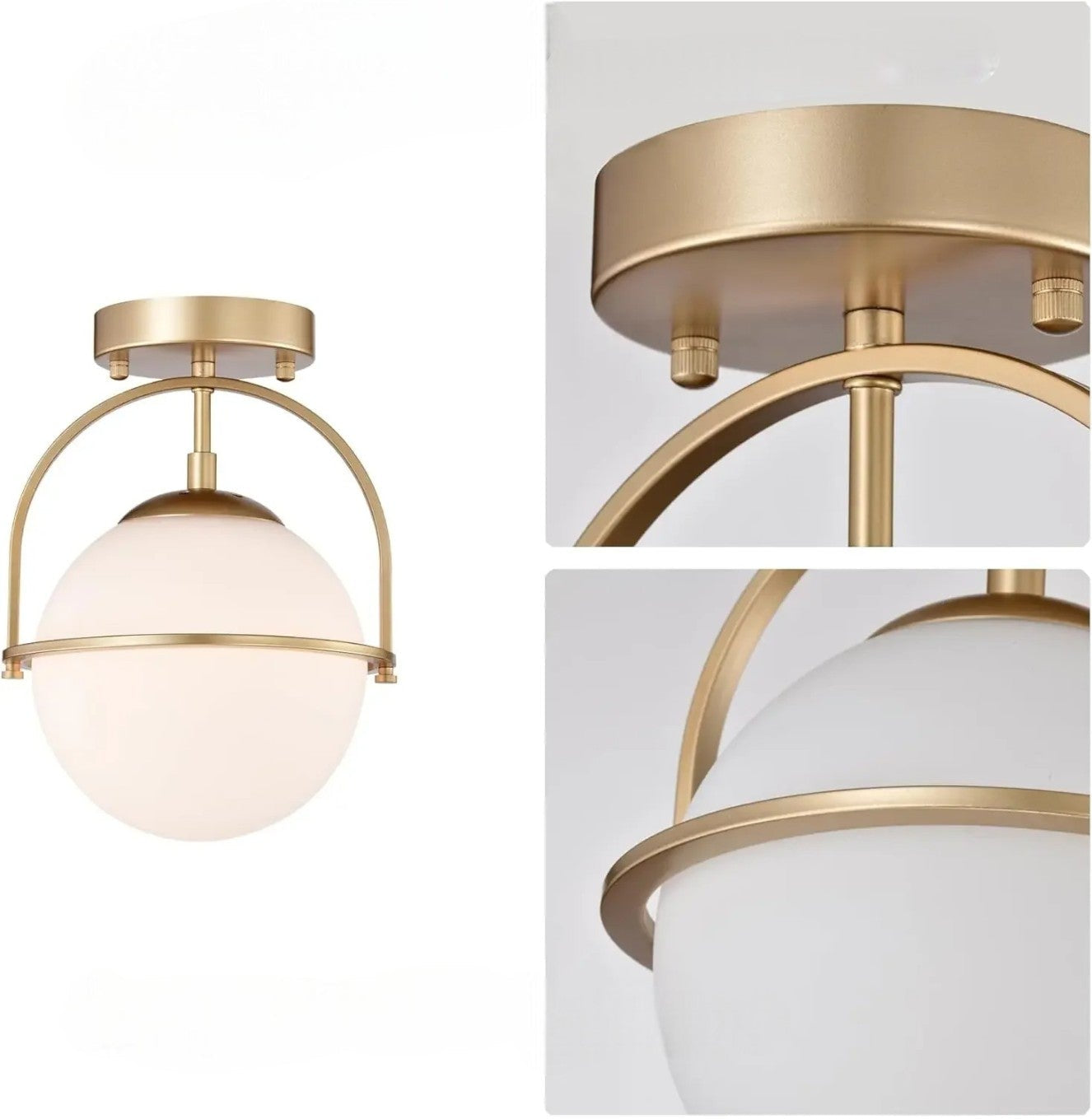 Corinna - Scandinavian Frosted Glass Ceiling Lamp