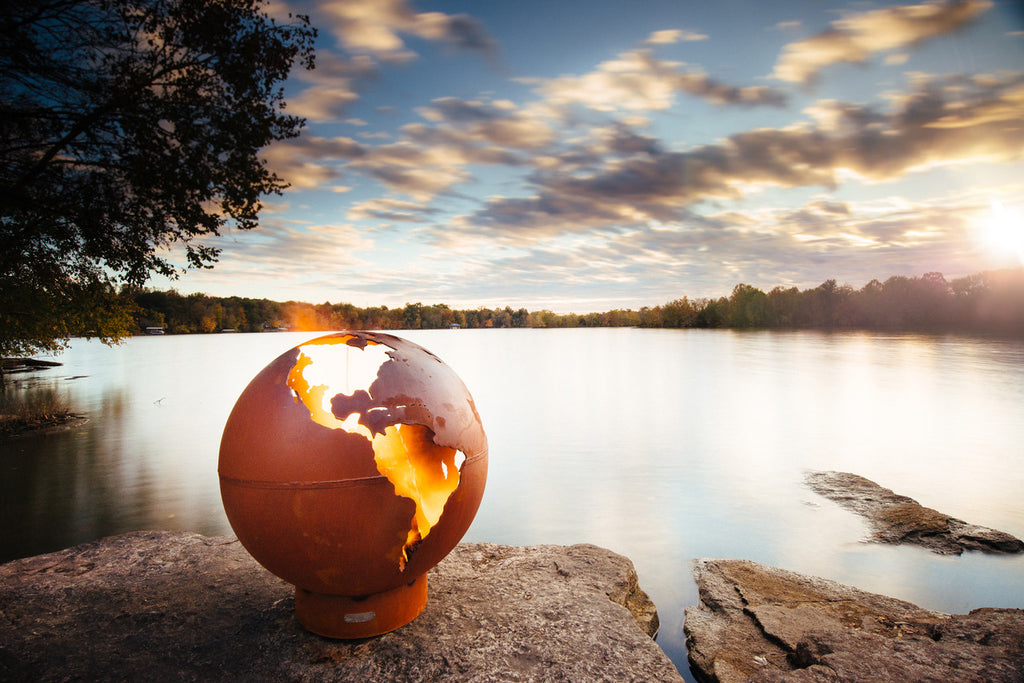 Third Rock by Fire Pit Art