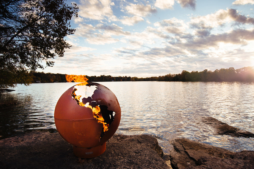 Third Rock by Fire Pit Art