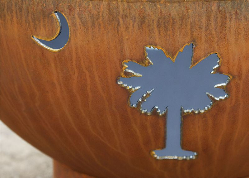 Tropical Moon by Fire Pit Art