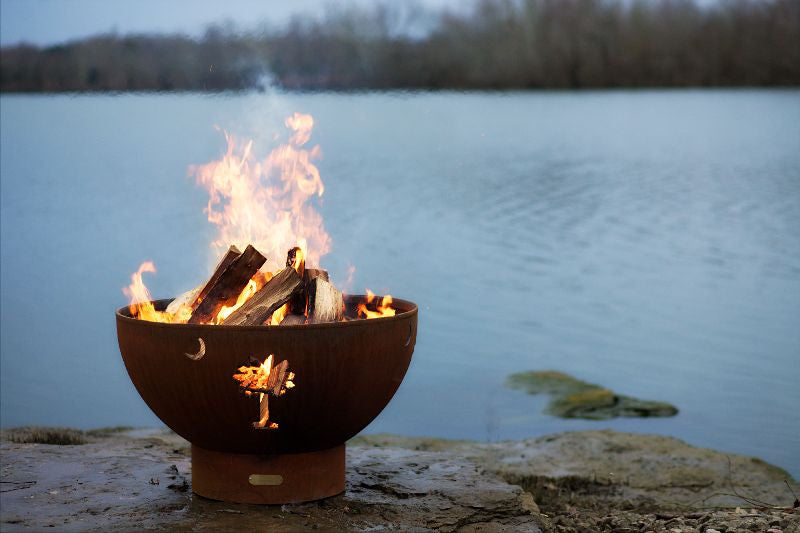 Tropical Moon by Fire Pit Art