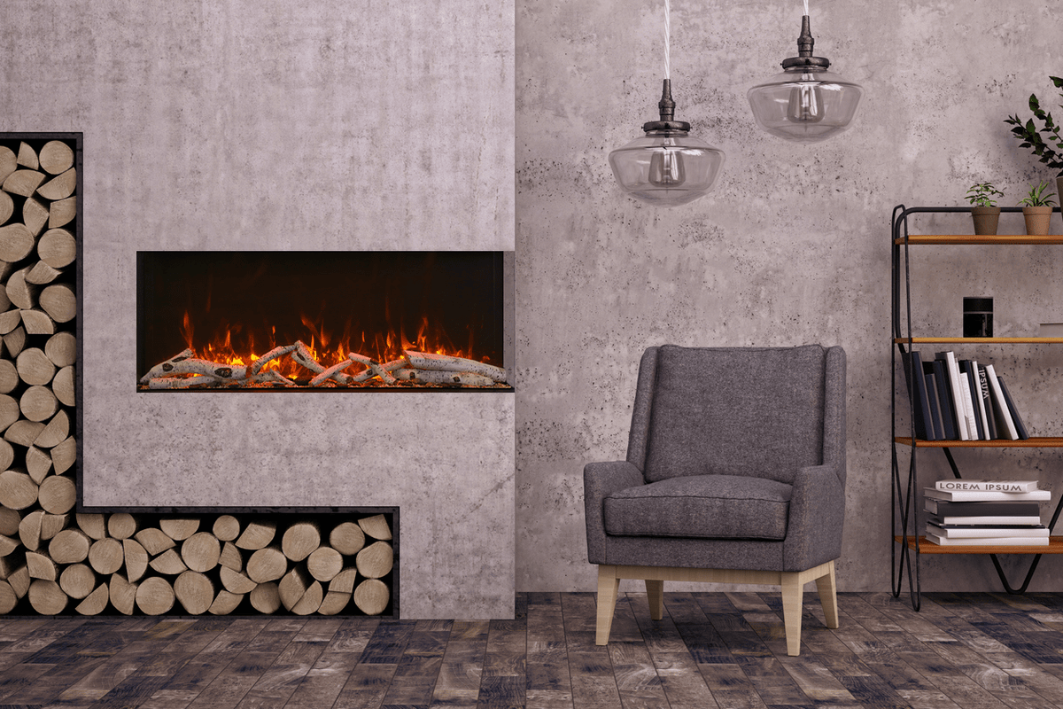 Amantii Tru View Deep XT Lumina 88" Electric Fireplace