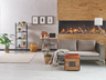 Amantii Tru View Deep XT 72" See-Through Electric Fireplace — Built-In Recessed Flush Mount, Indoor/Outdoor