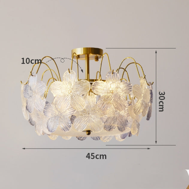 Vintage Flower-Shaped Chandelier