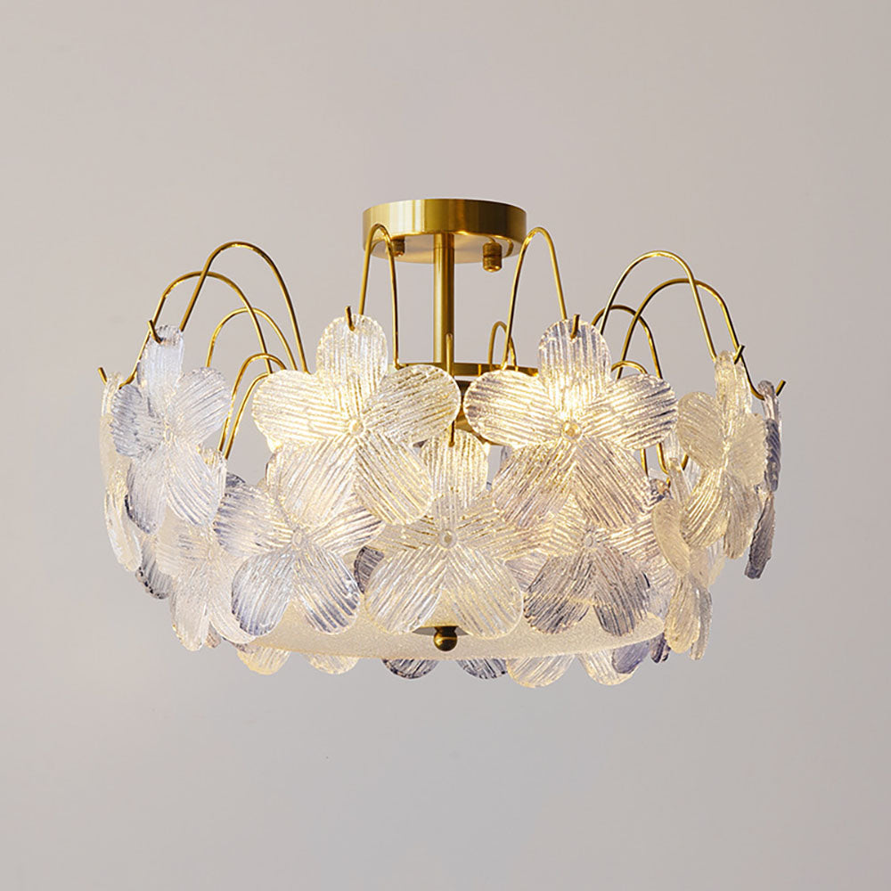 Vintage Flower-Shaped Chandelier
