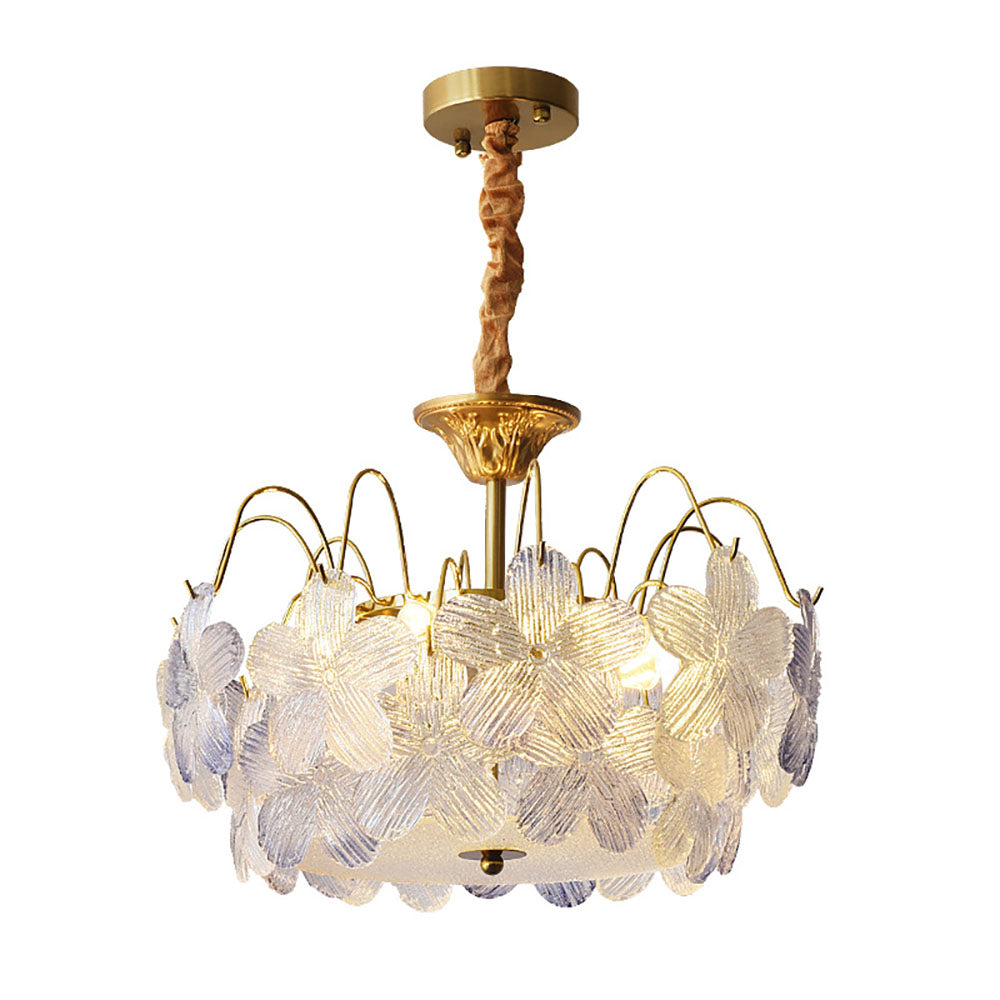 Vintage Flower-Shaped Chandelier
