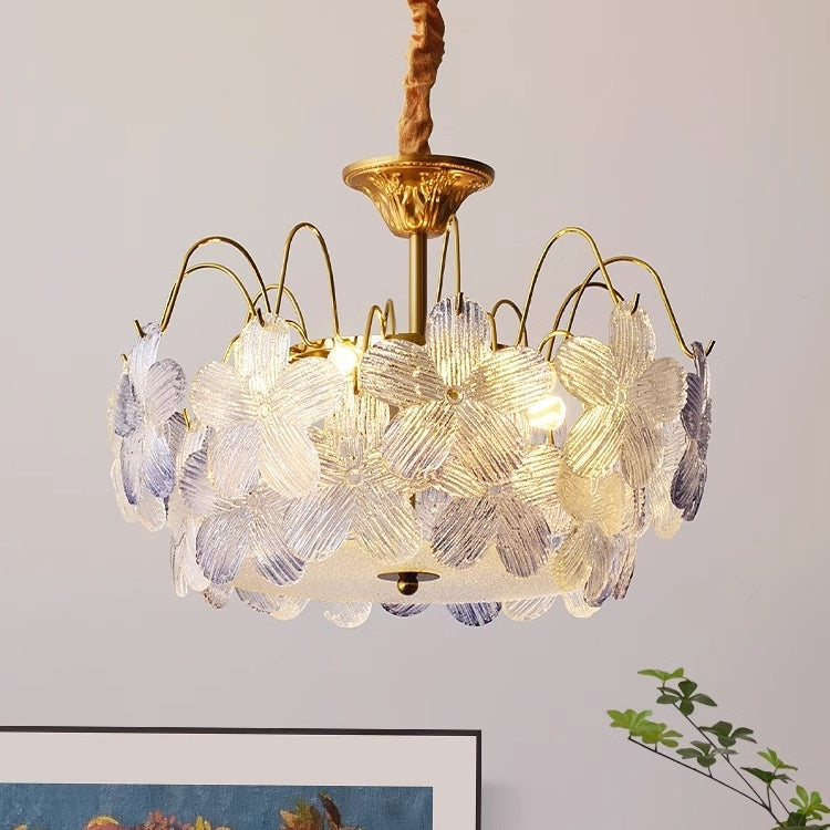 Vintage Flower-Shaped Chandelier