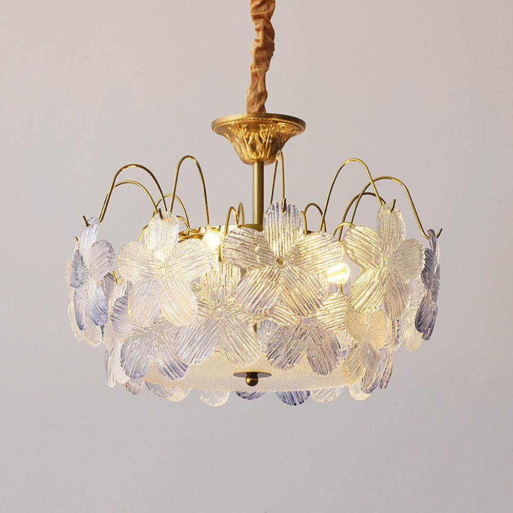 Vintage Flower-Shaped Chandelier