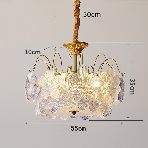 Vintage Flower-Shaped Chandelier