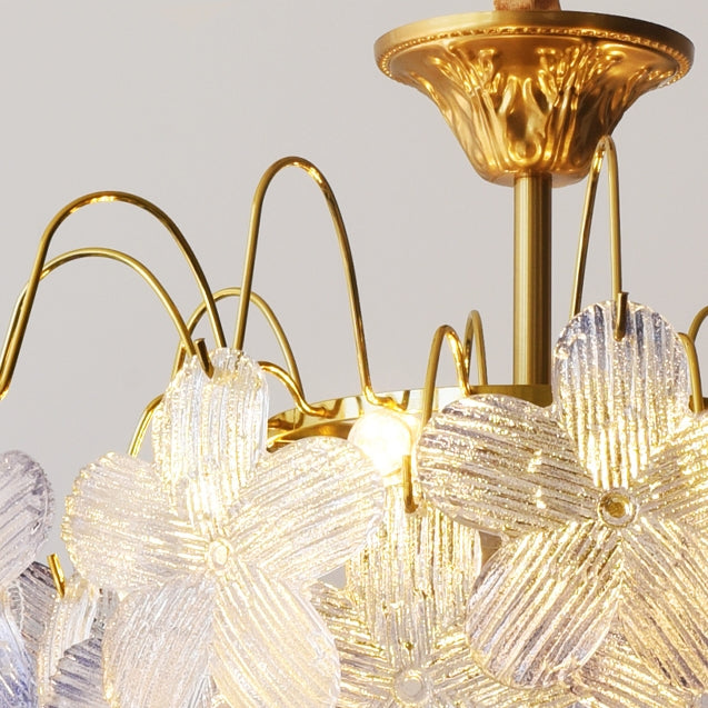 Vintage Flower-Shaped Chandelier
