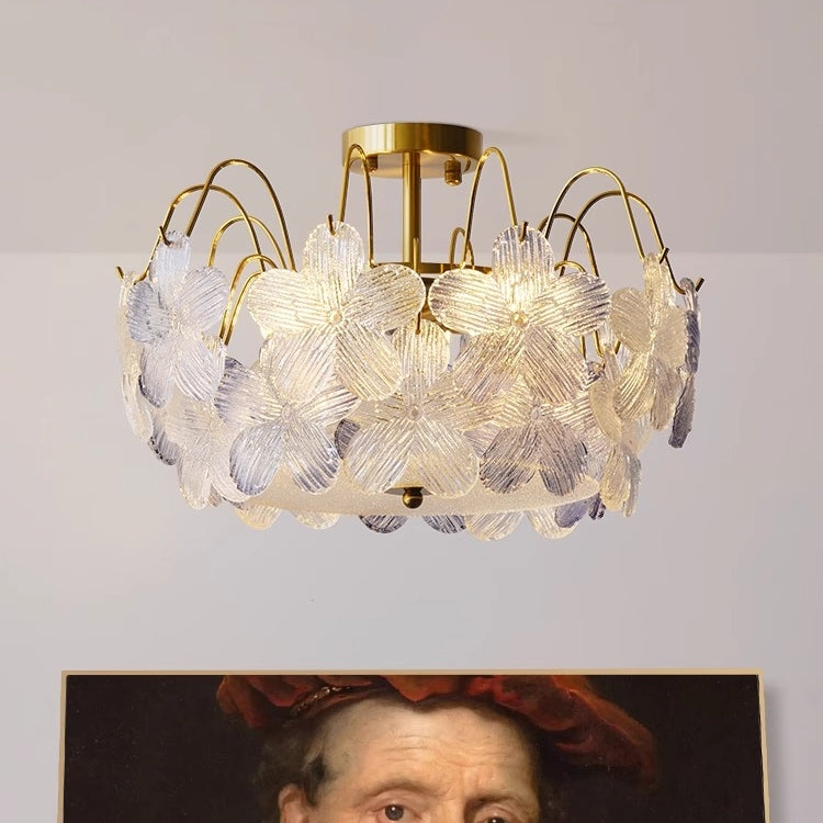 Vintage Flower-Shaped Chandelier