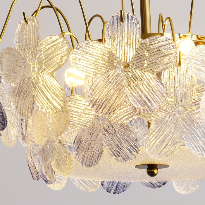Vintage Flower-Shaped Chandelier