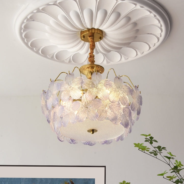 Vintage Flower-Shaped Chandelier