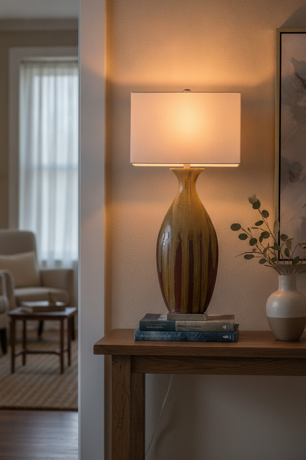 Ceramic Table Lamp — styled in a Maison Bruxelle interior