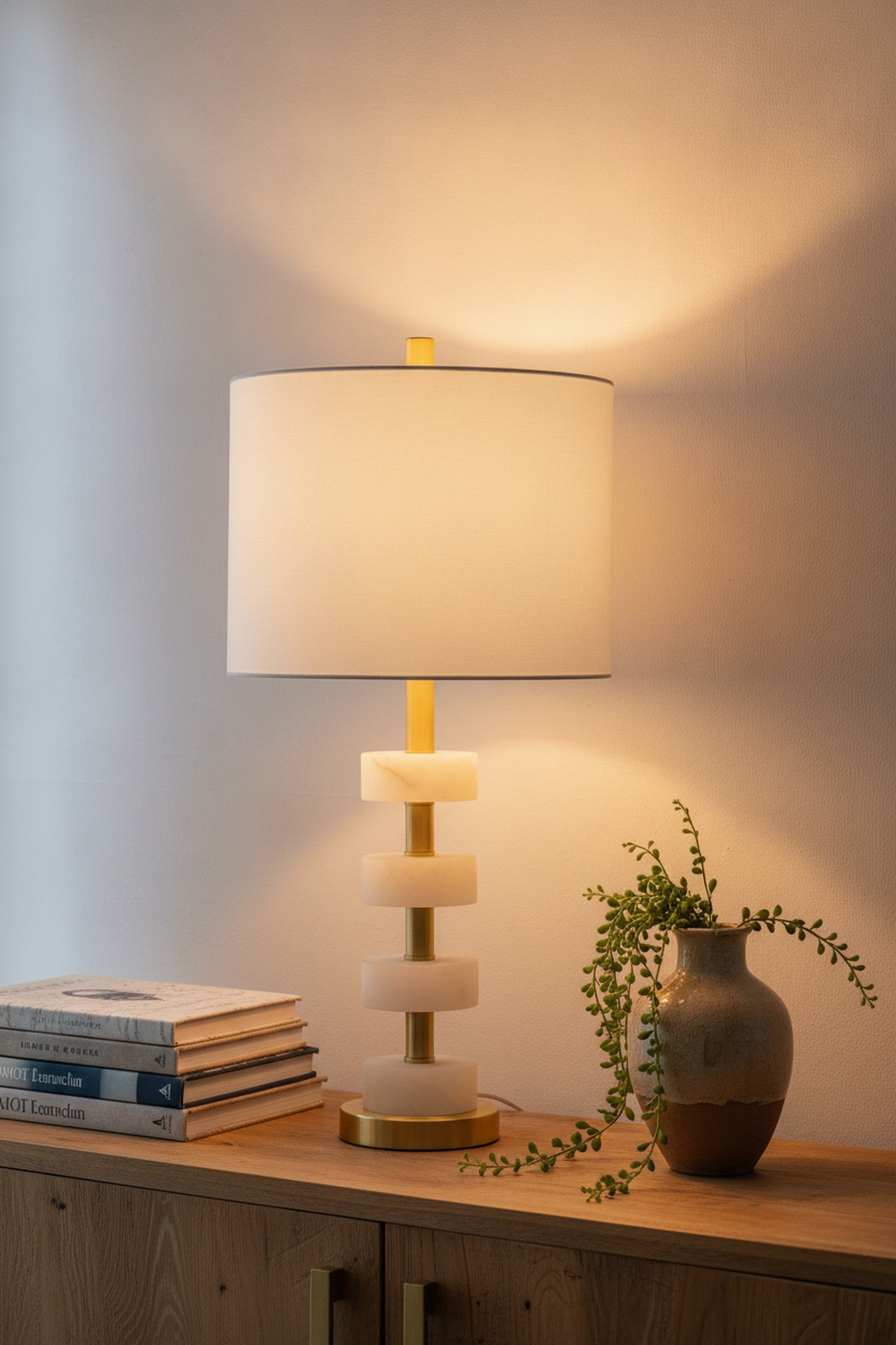 Marble Table Lamp — styled — Maison Bruxelle