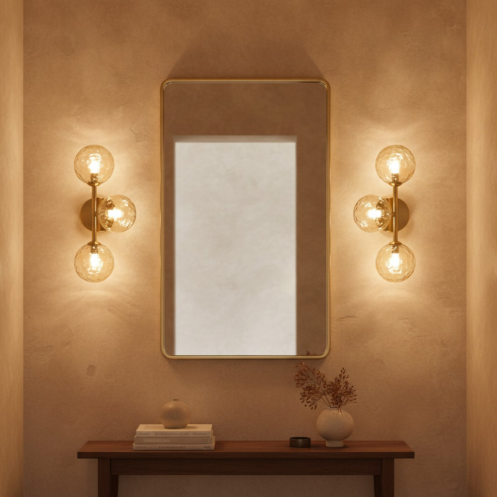 Modern Gold 5-Light Vanity Wall Sconce — styled — Maison Bruxelle