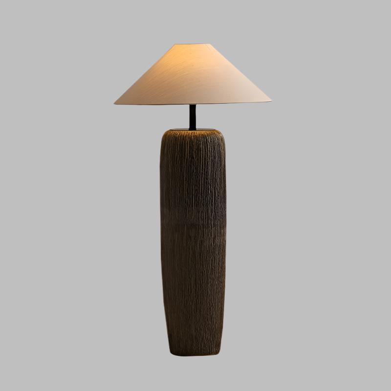 Distressed Wooden Floor Lamp