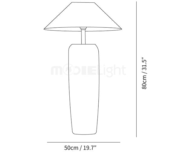 Distressed Wooden Floor Lamp