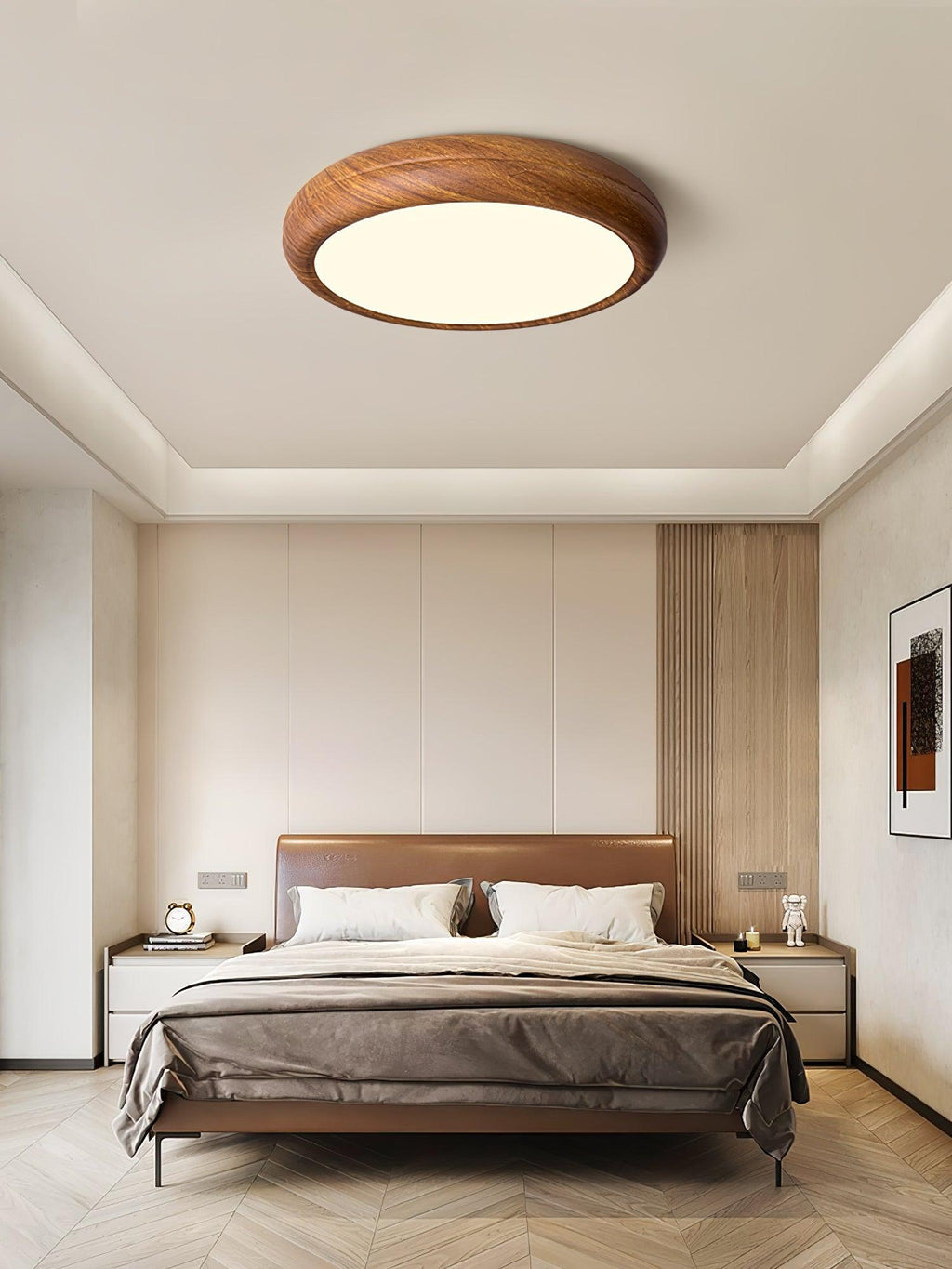 Veinure Du Bois Round Flush Mount