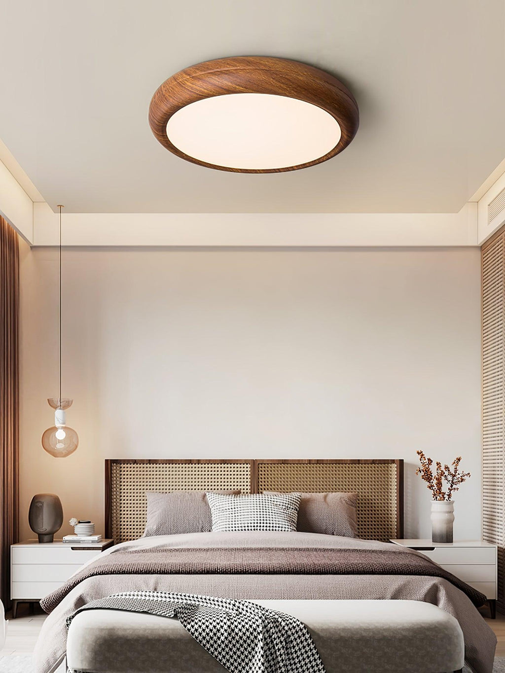 Veinure Du Bois Round Flush Mount