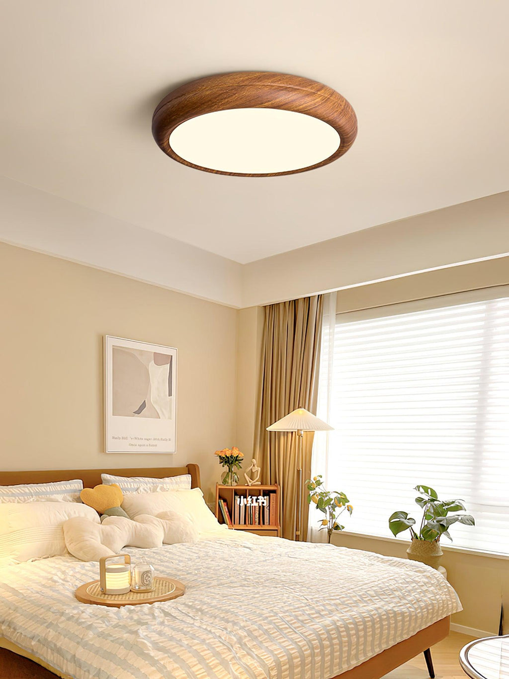 Veinure Du Bois Round Flush Mount