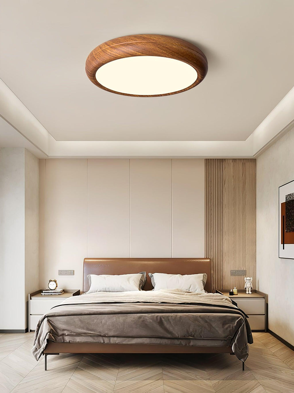 Veinure Du Bois Round Flush Mount