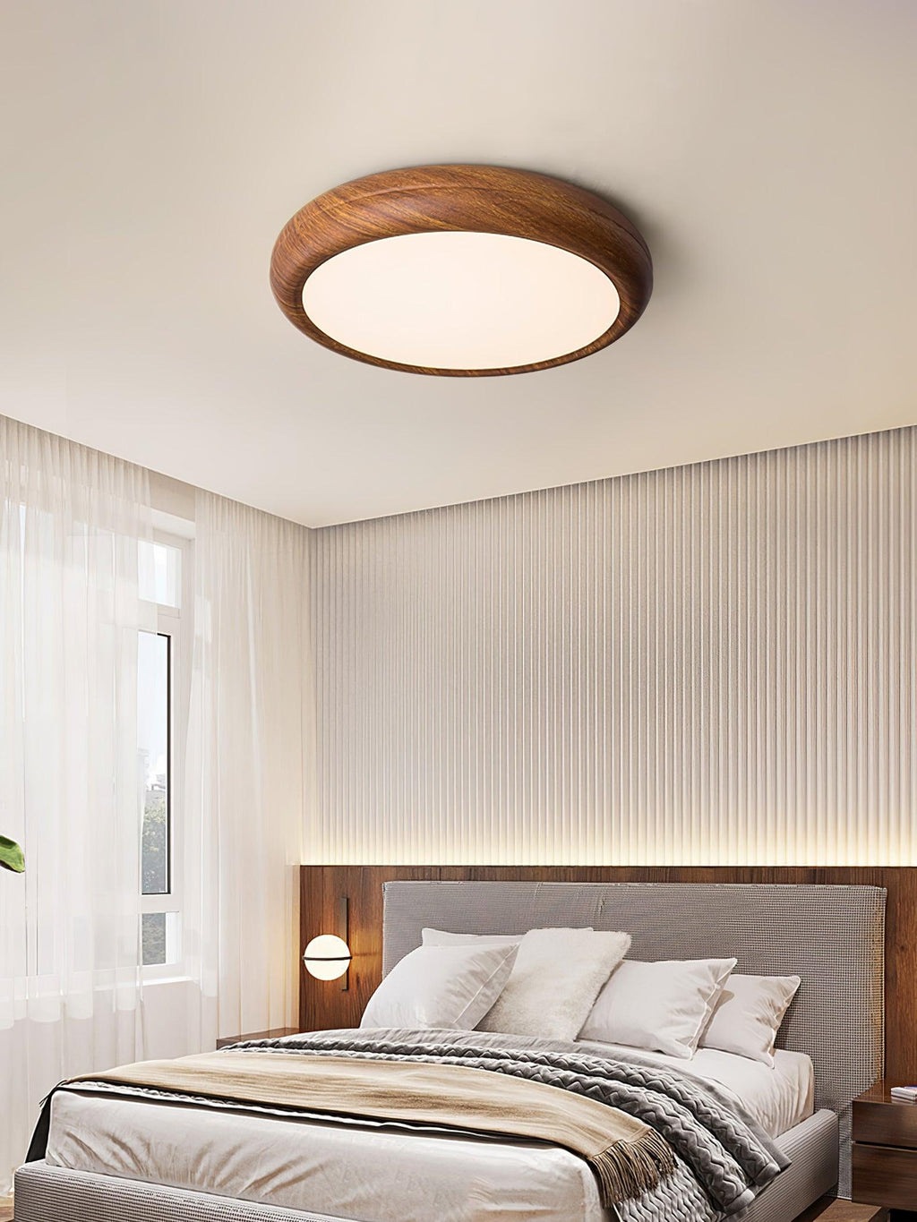 Veinure Du Bois Round Flush Mount