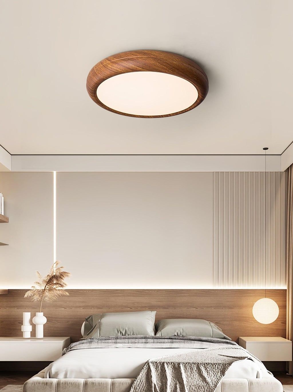 Veinure Du Bois Round Flush Mount