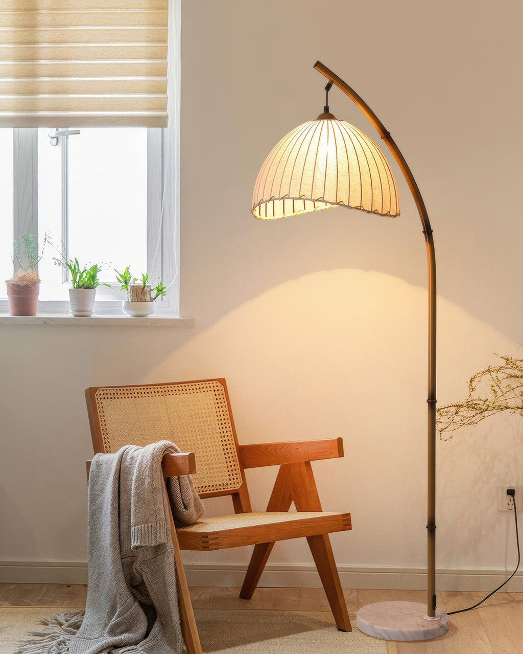 Cultural Zen Bamboo Floor Lamp