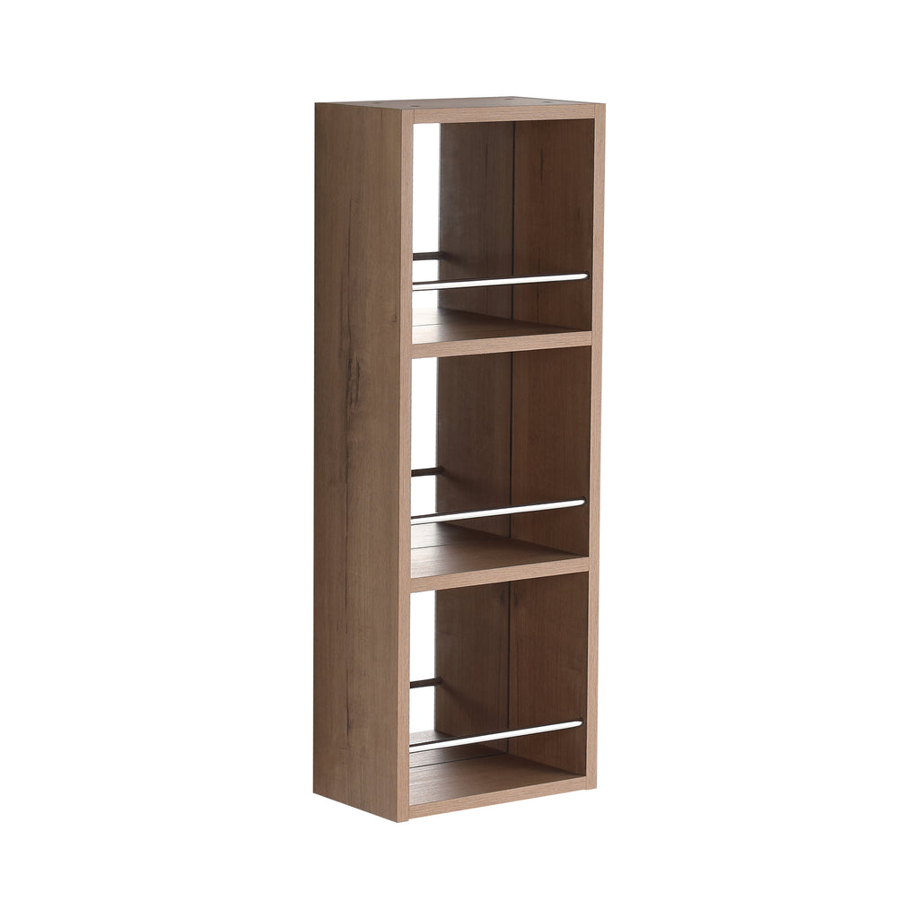 Tilden Open Mirror Cabinet, 3-Tier