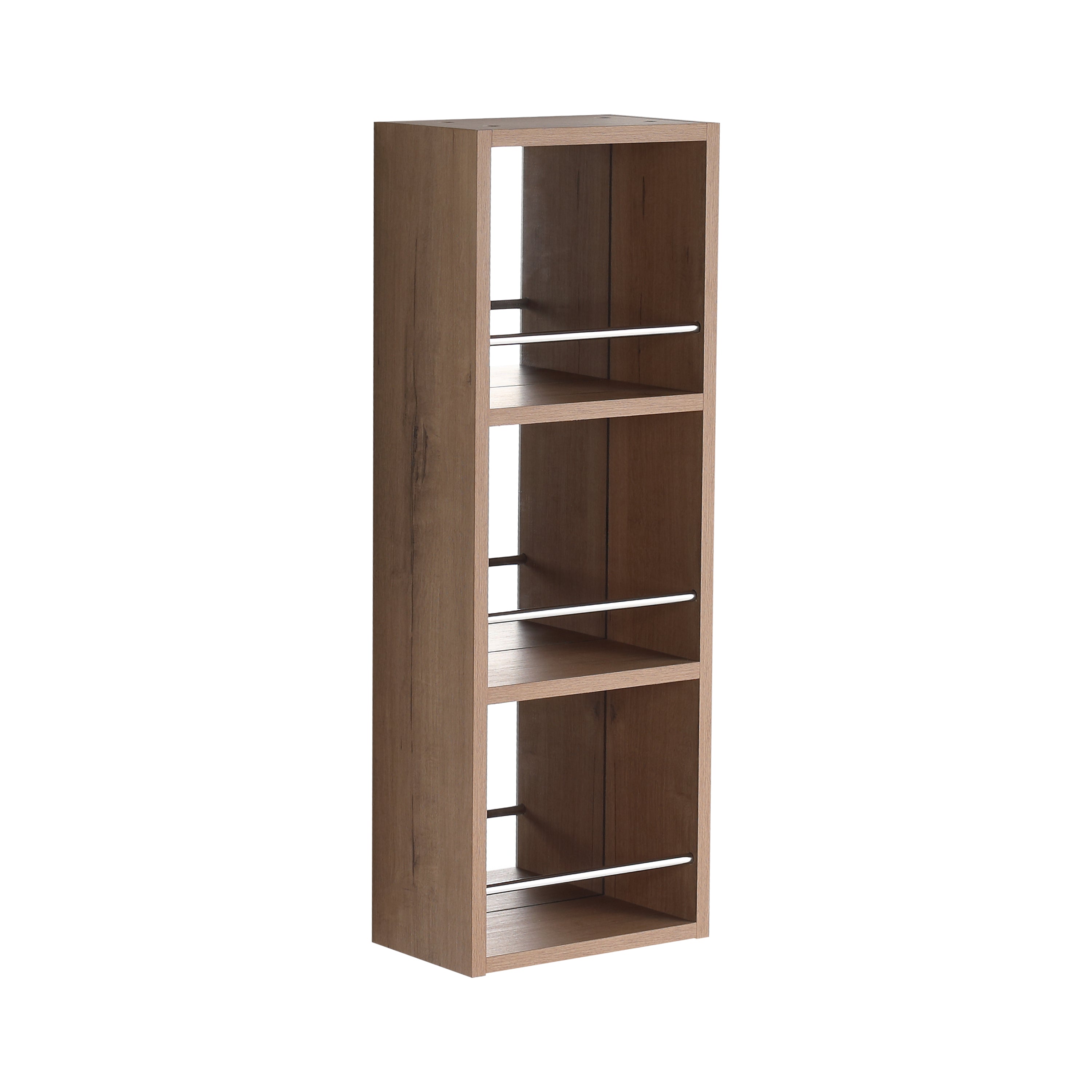 Tilden Open Mirror Cabinet, 3-Tier