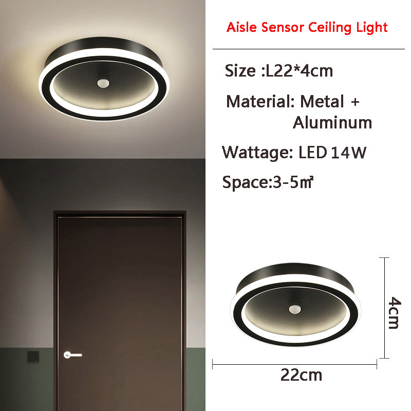 LED Flush Mount with PIR Motion Sensor