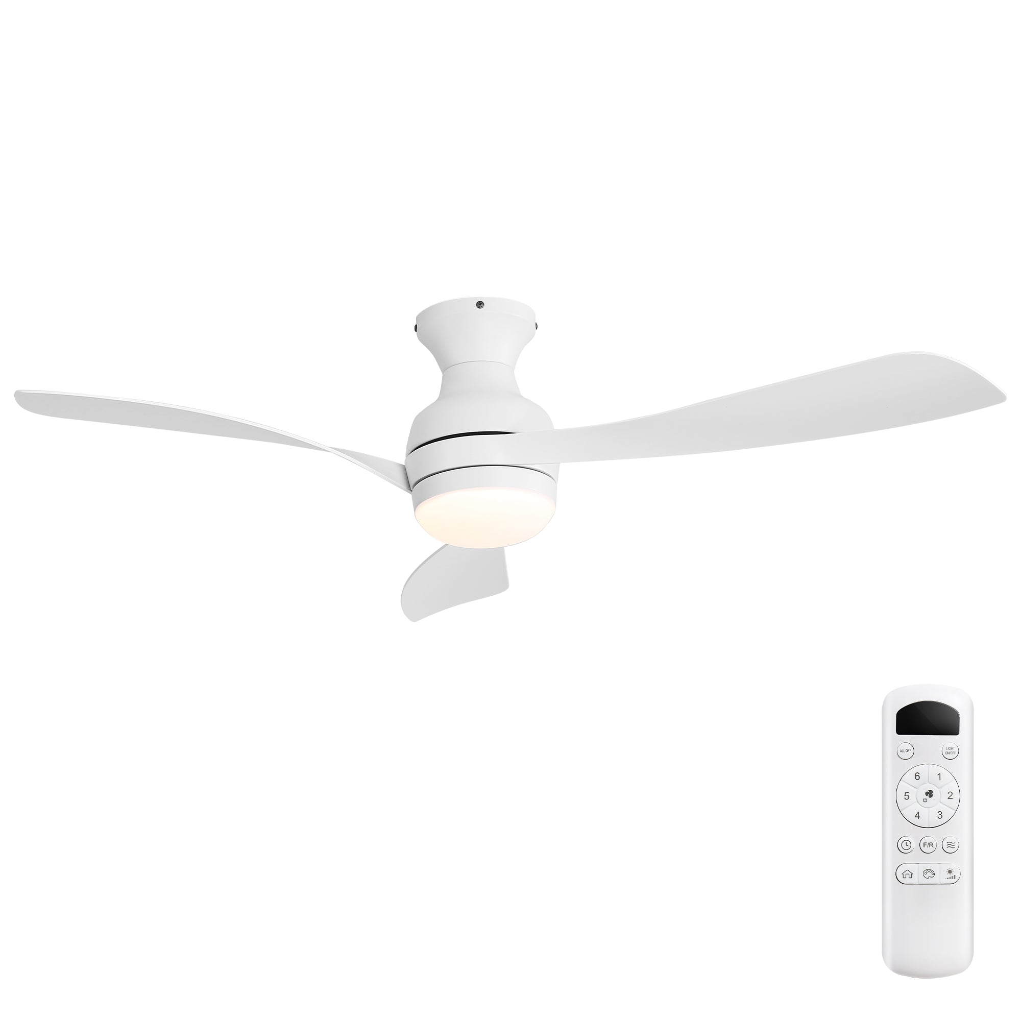 52" Low Profile Ceiling Fan with Lights