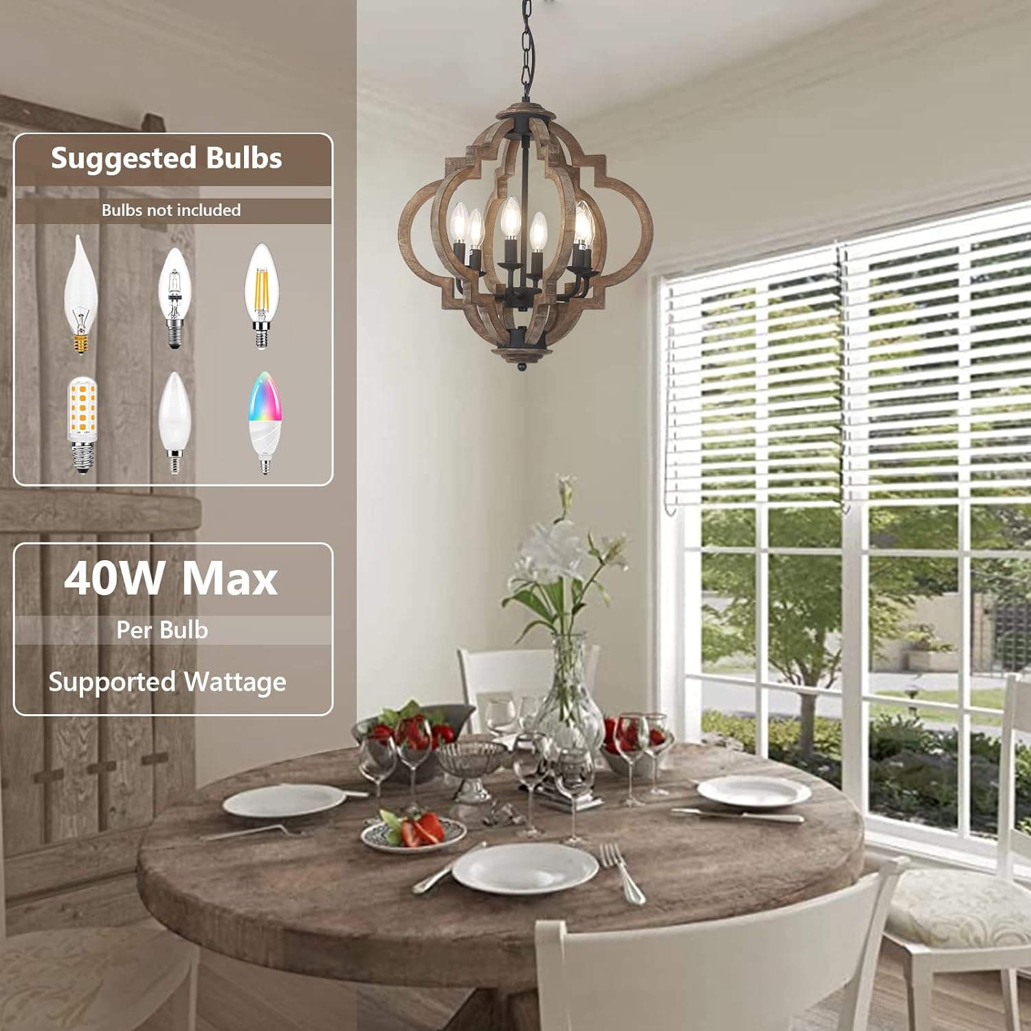 Farmhouse Chandeliers for Dining Room