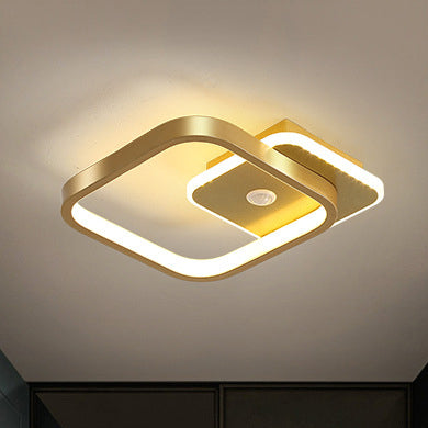 LED Flush Mount with PIR Motion Sensor
