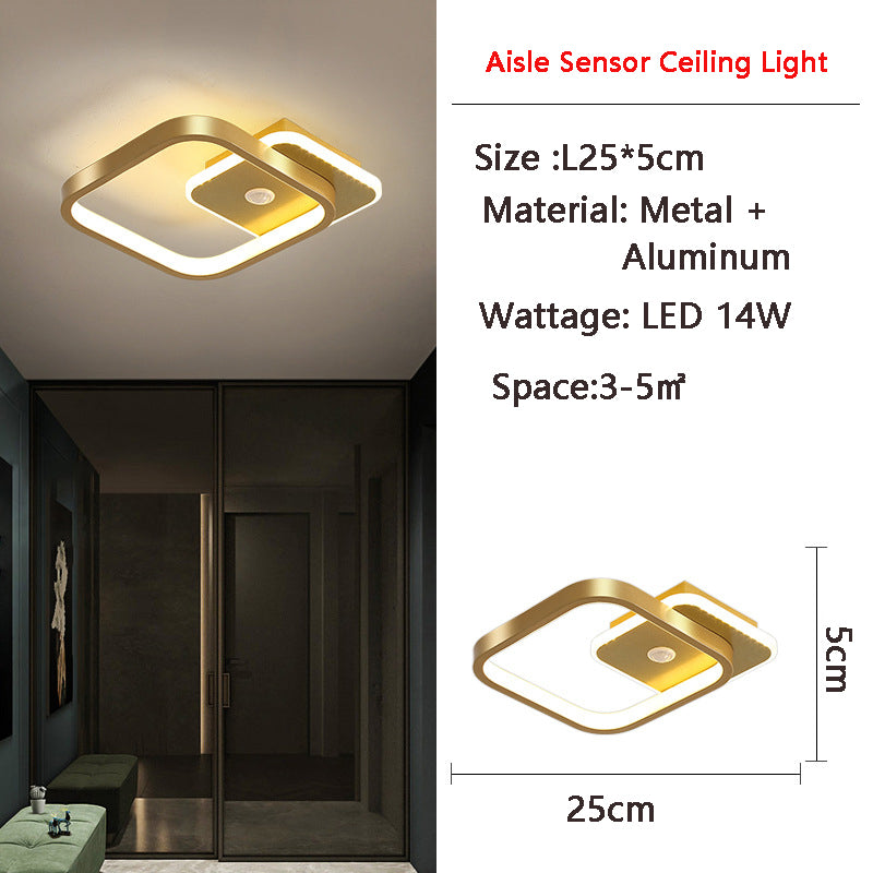 LED Flush Mount with PIR Motion Sensor