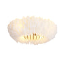 20" Feather-Dressed Caged Ceiling Fans with Remote