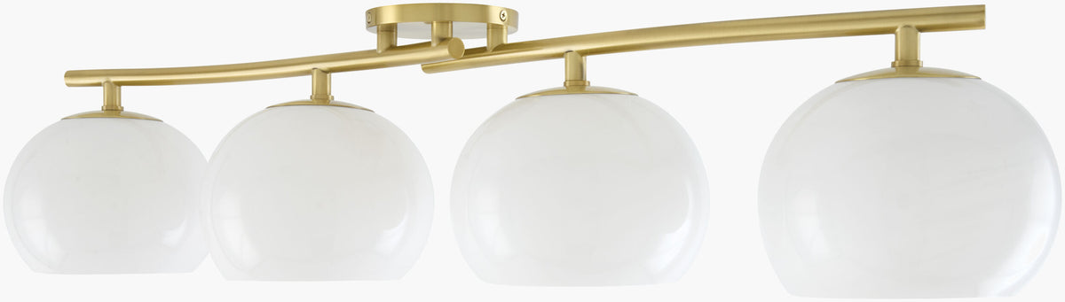 Arboris 8" Iron Wall Sconce, Metallic Metallic Brass (ABRS-004)