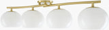 Arboris 8" Iron Wall Sconce, Metallic Metallic Brass (ABRS-004)