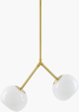 Arboris Iron Pendant Light, Metallic Metallic Brass