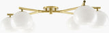 Arboris Iron Chandelier, Metallic Metallic Brass