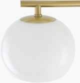 Arboris 8" Iron Wall Sconce, Metallic Metallic Brass (ABRS-004)
