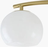 Arboris 8" Iron Wall Sconce, Metallic Metallic Brass (ABRS-004)